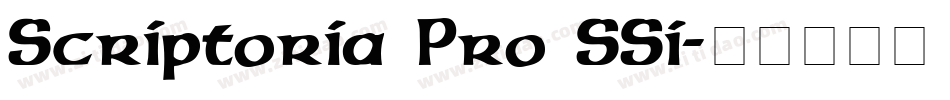 Scriptoria Pro SSi字体转换